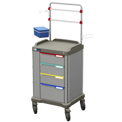 Edelstahlwagen - PRESTO MEDIUM - Francehopital - Pflege / für Gesundheitseinrichtungen / für Krankenhaus