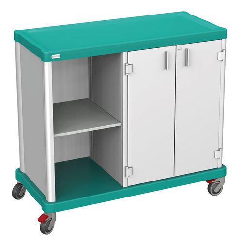 Wäschewagen - 2 SECTIONS – SEMI-OPEN & 2 DOORS - Francehopital - für Gesundheitseinrichtungen / für Krankenhaus / für Gewerbegebrauch
