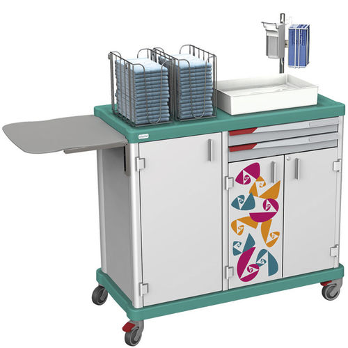 Wäschewagen - 2 SECTIONS – 3 DOORS, 2 FH-DRAWERS - Francehopital - für Gesundheitseinrichtungen / für Krankenhaus / für Spa
