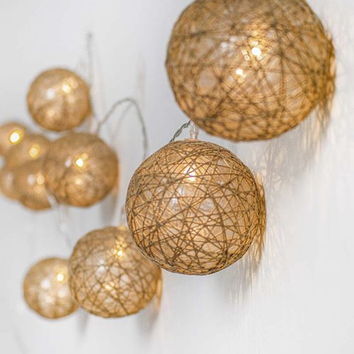 Stoff-Lichtgirlande - PALLINA - NEWGARDEN - LED / für öffentliche Plätze / für Garten