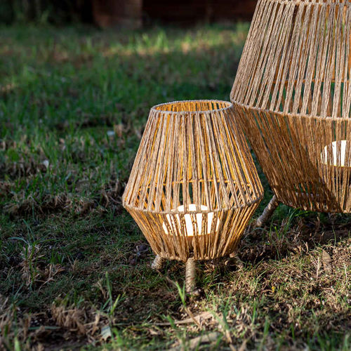 Bodenlampe - SISINE 30 - NEWGARDEN - Naturfaser / modern / schnurlos