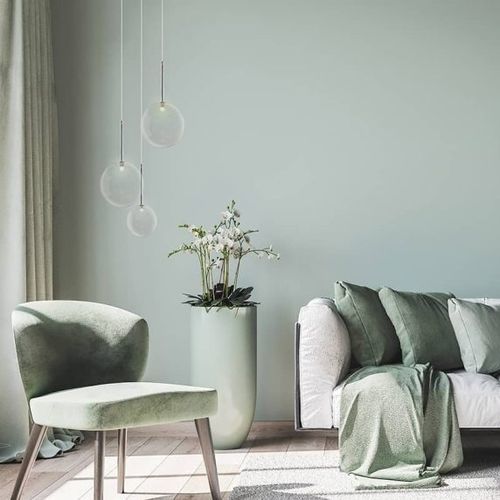 Hängelampe - B1 L - ISA MOSS - lackierter Stahl / geblasenes Glas / modern
