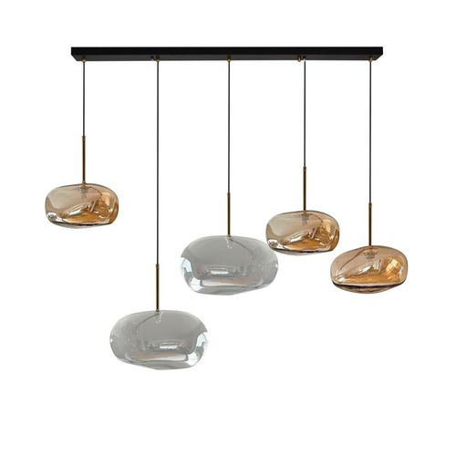 Hängelampe - G5 Lineaire - ISA MOSS - lackierter Stahl / geblasenes Glas / modern