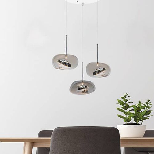 Hängelampe - G3 Chrome - ISA MOSS - lackierter Stahl / geblasenes Glas / minimalistisches Design