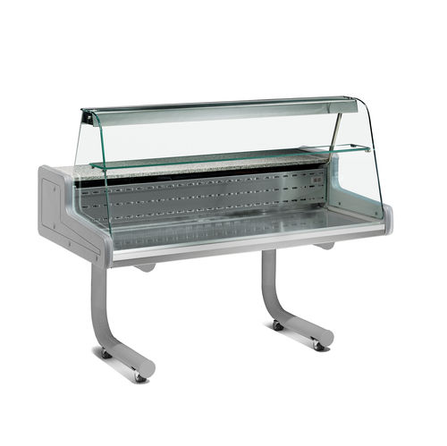 Verkaufskühlvitrine - VR - ZOIN - für Fischhandel / Edelstahl / ohne Tür