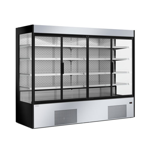 Standkühlvitrine - MAUNA - ZOIN - für Einzelhandel / Edelstahl / ohne Tür