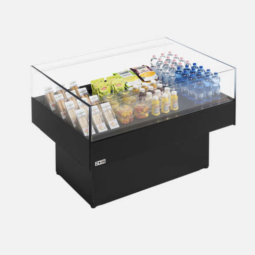 Verkaufskühlvitrine - FLATEY - ZOIN - Insel / für Einzelhandel / Edelstahl