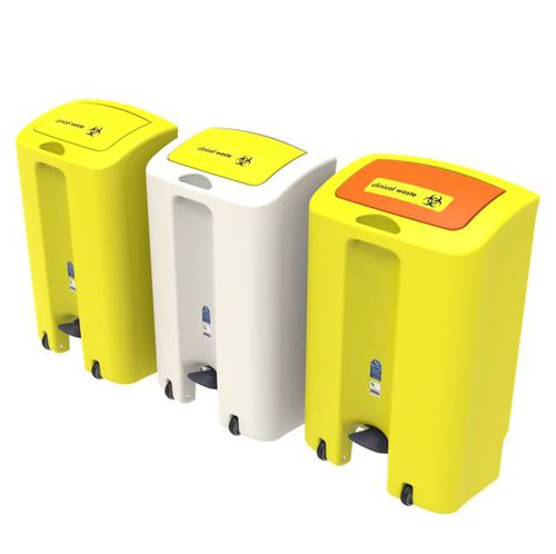 Hygienischer Abfallbehälter - ENVIROSTEP  - leafield envirobin - Polyethylen / modern / für Krankenhaus
