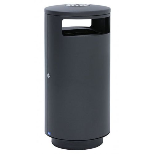 Park-Abfallbehälter - BICA E125  - leafield envirobin - System / Polyethylen / mit Deckel