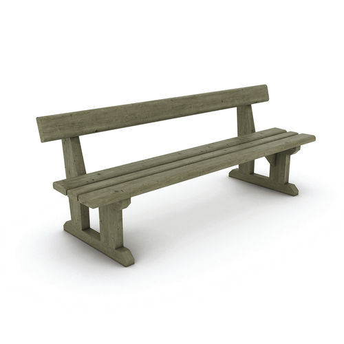 Klassische Bank für den öffentlichen Raum - FRESSIA - Activia Mobilier Urbain - Holz / mit Rückenlehne / PEFC-zertifiziert