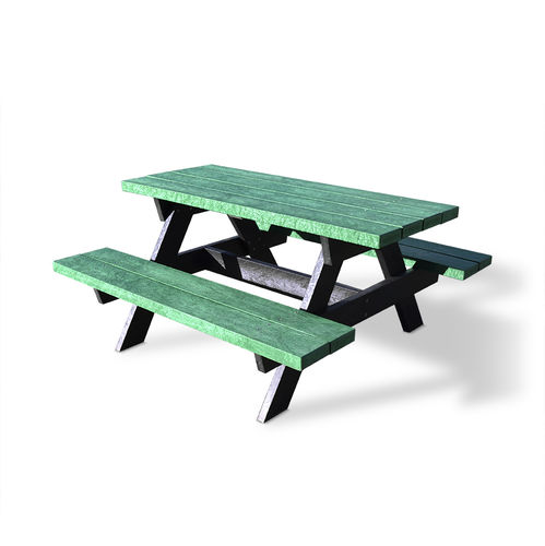 Moderne Tischgarnitur - CANNELLE - Activia Mobilier Urbain - Recyclingkunststoff / für Außenbereich / für öffentliche Bereiche
