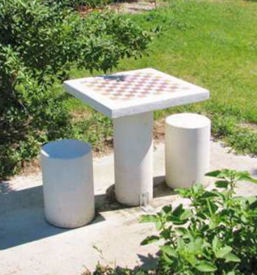 Schachtisch für Außenbereich - Activia Mobilier Urbain - modern / für öffentliche Bereiche / Stahlbeton