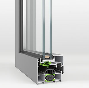 Aluminium-Fensterprofil - W450  - ALUMINCO - Edelstahl / wärmeisoliert / hochleistungsfähig