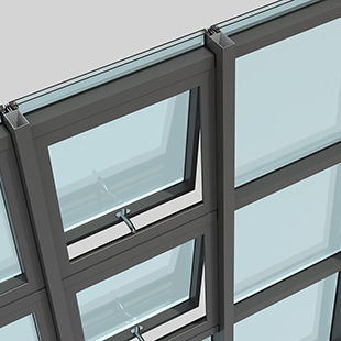 Paneel-Vorhangfassade - EW50  - ALUMINCO - Glas / Aluminium / Verbundwerkstoff