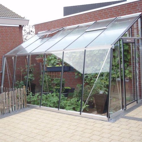 Gewächshaus für Hobbygärten - MS2H - ACD - einkuppelig / Aluminiumstruktur / Glas