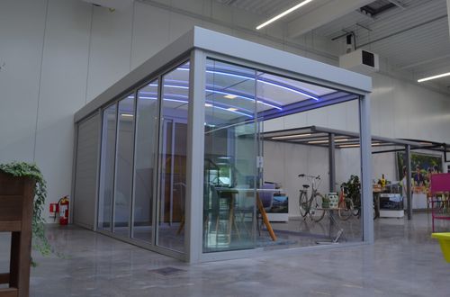 Gewächshaus für Produktionszwecke - BRAVA - ACD - einkuppelig / Aluminiumstruktur / Glas