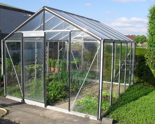 Gewächshaus für Hobbygärten - R305H - ACD - einkuppelig / Aluminiumstruktur / Glas