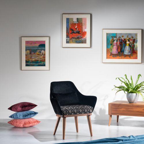 Moderner Stuhl - TULIP - Ziemann Home Design - für den Innenraum / Stoff / Natureiche