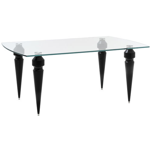Moderner Tisch - ACUS - Ziemann Home Design - Hartglas / Gestell aus Metall / Gestell aus Holz