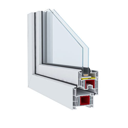 PVC-Fensterprofil - Inova 76 System - ASAŞ Veratec - wärmeisoliert / Akustik
