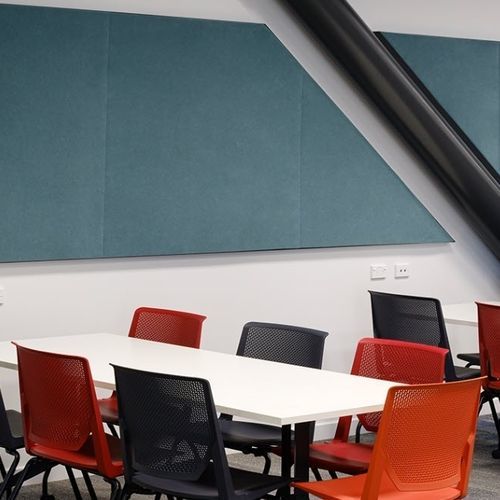Akustikplatte für Decke - QUIETSPACE® - AUTEX ACOUSTICS - Polyesterfaser / rechteckig / grau