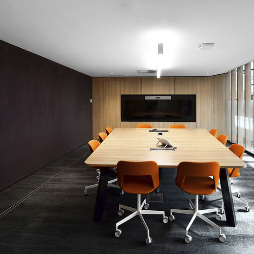 Innenwandverkleidung - VERTIFACE® - AUTEX ACOUSTICS - Textil / PET / texturiert