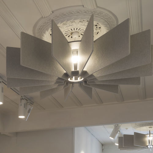 PET-Akustikbaffel - LATTICE   - AUTEX ACOUSTICS - hängend / rechteckig / zylinderförmig