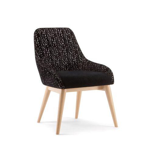 Moderner Stuhl - 30 CHAIR 058 ST - TIROLO SRL - für den Innenraum / Stoff / Massivholz