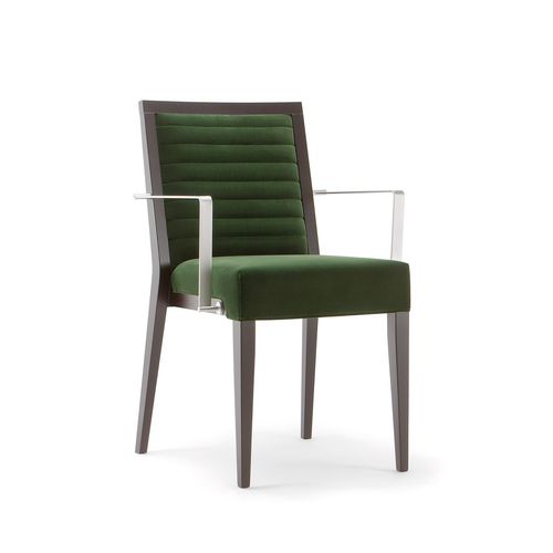 Moderner Stuhl - GINEVRA 031 SB F - TIROLO SRL - für den Innenraum / Stoff / Massivholz