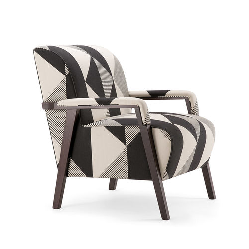 Moderner Sessel - CARTER 068 P - TIROLO SRL - Stoff / mehrfarbig