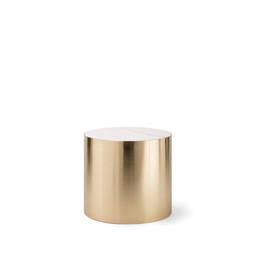 Moderner Couchtisch - ALEXANDER 084 H45 - TIROLO SRL - Marmor / Gestell aus Messing / rechteckig