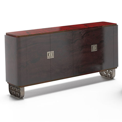 Sideboard / Art Deco - FIFTH AVENUE - Thomas Mucha - Nussbaum / Padouk / Bronze