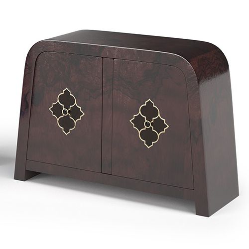 Sideboard / Art Deco - MARRAKECH MEDINA - Thomas Mucha - gebeiztes Holz / Glas