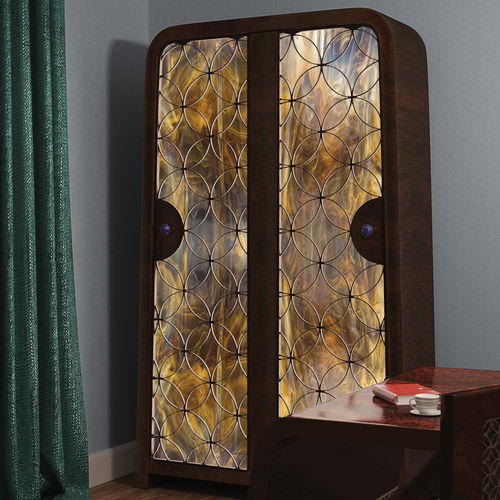 Kleiderschrank / Art Deco - MARRAKECH CLASSIC - Thomas Mucha - Eiche / Glas / Bronze