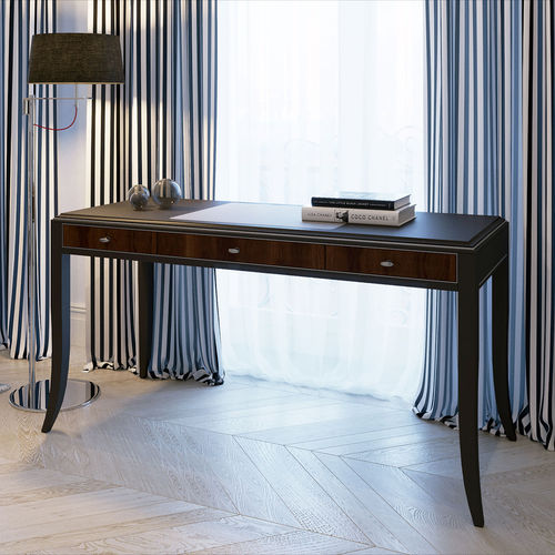 Schminktisch / Art Deco-Stil - RELIEF RB10 - ITALIANELEMENTS - Nussbaum / lackiertes MDF / 1 Person