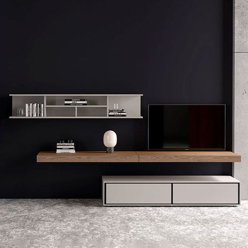 Moderne Wohnwand - MODE MDC29 - ITALIANELEMENTS - Eiche / lackiertes MDF / Modul