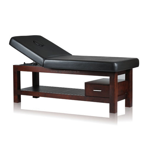 Schaumstoff-Massageliege - Angad - Esthetica Spa and Salon Resources Private Limited - Massivholz / mit Stauraum / schrägstellbar