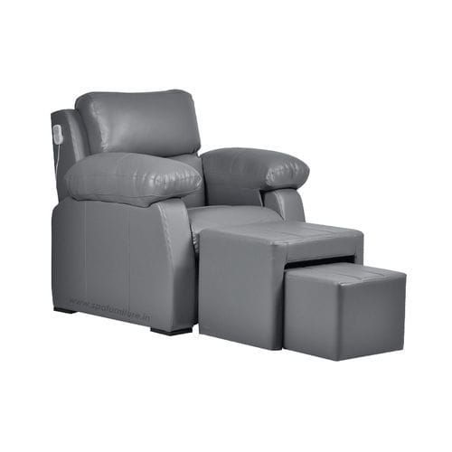 Fusspflegestuhl mit Wellnessbecken / Leder - Nakul  - Esthetica Spa and Salon Resources Private Limited - mit Kopfstütze / mit Fußstütze / schrägstellbar