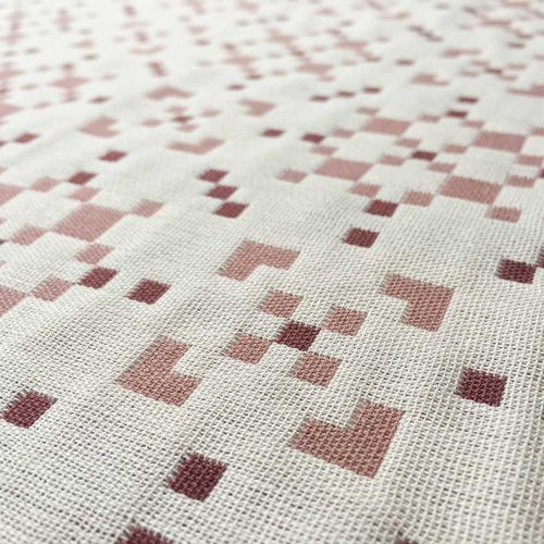 Möbelstoff - BUCKLEY - IAN MANKIN - für Vorhänge / geometrisches Muster / Baumwolle