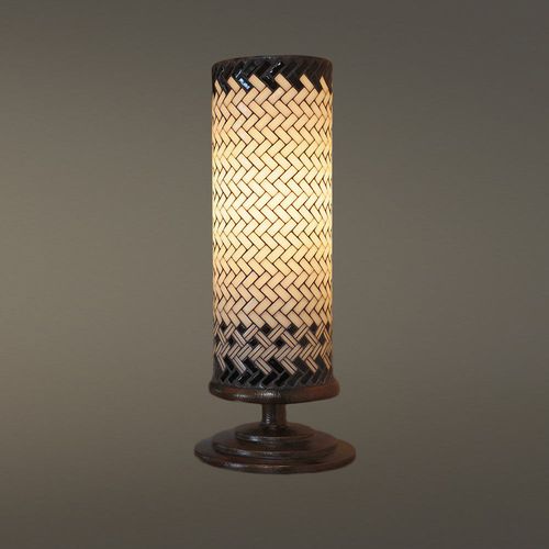 Tischlampe - CYLINDER - Hilliard - Bronze / Glas / klassisch