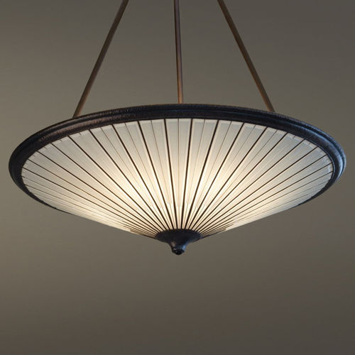 Hängelampe - PARASOL - Hilliard - Bronze / Glas / Transition