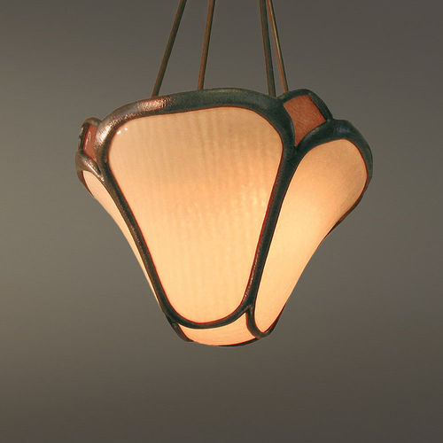 Hängelampe - DOGWOOD - Hilliard - Bronze / Glas / klassisch