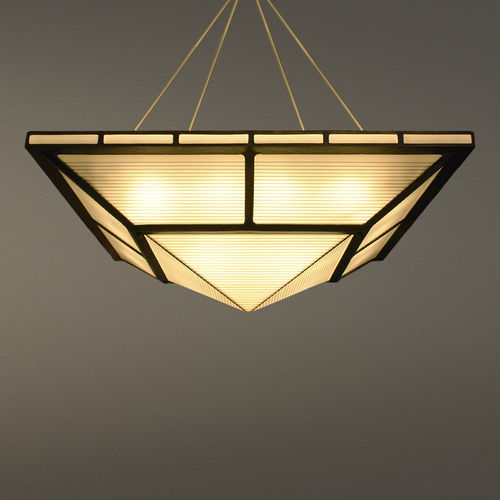 Hängelampe - SAHARA PYRAMID - Hilliard - Bronze / Glas / klassisch
