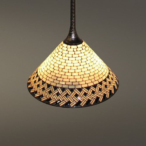 Hängelampe - MING COUNTER - Hilliard - Bronze / Glas / klassisch