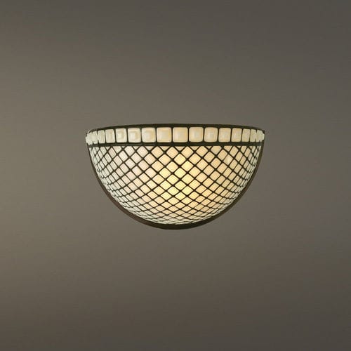 Klassische Wandleuchte - BEADED - Hilliard - für den Innenraum / Glas / halbrund
