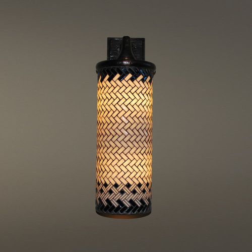 Klassische Wandleuchte - CYLINDER - Hilliard - für den Innenraum / Bronze / Glas
