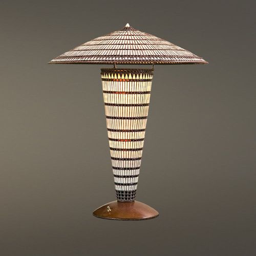 Tischlampe - MACUMBA - Hilliard - Bronze / Glas / klassisch