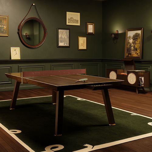 Tischtennisplatte für den Innenraum - Keppel - WOOD TAILORS CLUB - modern / für Privatgebrauch / Messing