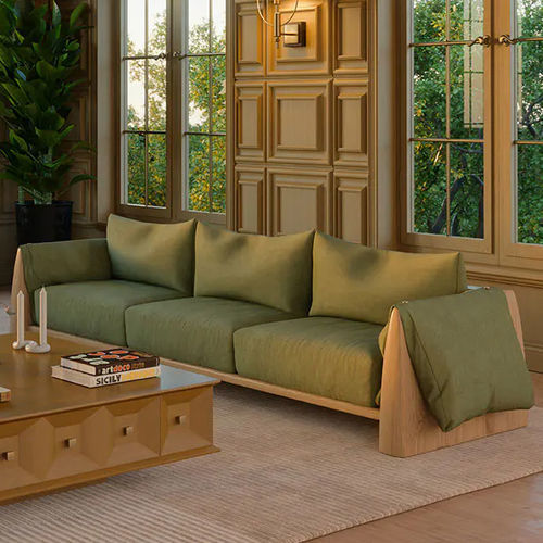 Modernes Sofa - Dudley - WOOD TAILORS CLUB - Stoff / Leder / mit Armlehnen
