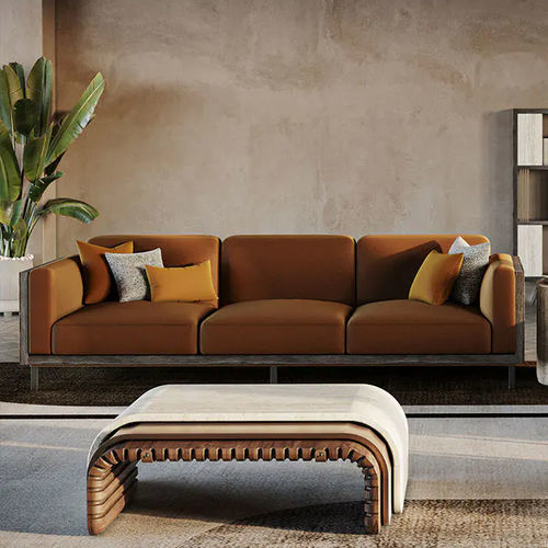 Modernes Sofa - Conway - WOOD TAILORS CLUB - Stoff / mit Armlehnen / mit abnehmbarem Kissen